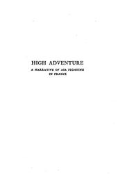 Cover of: High adventure | James Norman Hall