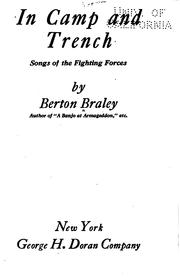 Cover of: In camp and trench: songs of the fighting forces