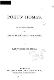 Cover of: Poets' homes.: Pen and pencil sketches of American poets and their homes.
