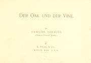 Cover of: Der oak und der vine. by Charles Follen Adams