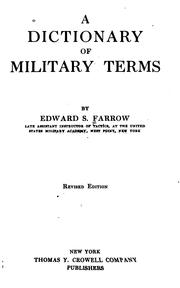 Cover of: A dictionary of military terms