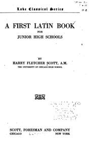 Cover of: A first Latin book for junior high schools