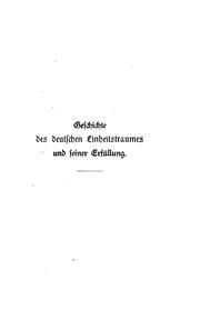 Cover of: Geschichte des deutschen Einheitstraumes und seiner Erfüllung. by Ignaz Jastrow