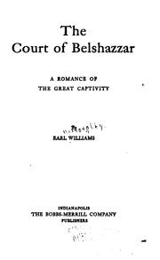 Cover of: The court of Belshazzar by Williams, Earl