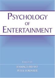 Cover of Psychology of entertainment
