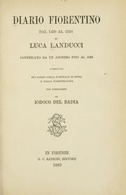 Cover of: Diario fiorentino dal 1450 al 1516