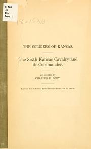 The soldiers of Kansas by C. E. Cory