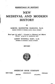 Cover of: New medieval and modern history