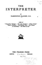 Cover of: The interpreter by Washington Gladden