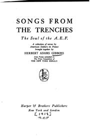Cover of: Songs from the trenches: the soul of the A.E.F.