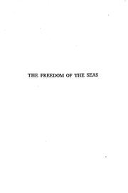Cover of: freedom of the seas. | Charles Stewart Davison