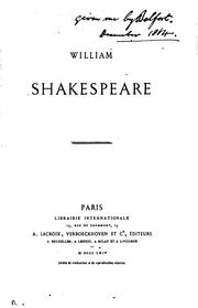 Cover of: William Shakespeare. by Victor Hugo