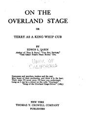 Cover of: On the overland stage, or, Terry as a King whip cub