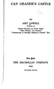Cover of: Can Grande's castle by Amy Lowell