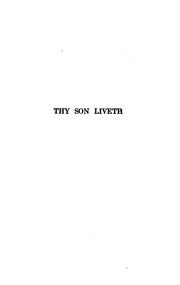 Cover of Thy son liveth