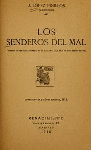 Cover of: Los senderos del mal by José López Pinillos