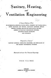 Cover of: Sanitary, heating and ventilation engineering | 