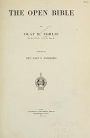 Cover of: The open Bible