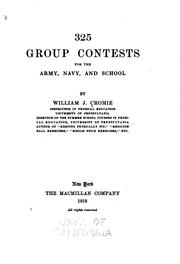 Cover of: 325 group contests for the army, navy, and school