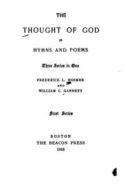 Cover of: The thought of God in hymns and poems by Frederick Lucian Hosmer