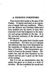 Cover of: Comfort and strength from the Shepherd psalm: a devotional study of the Twenty-third psalm