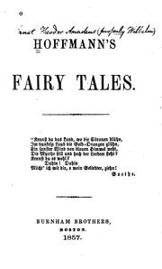 Cover of: Hoffmann's fairy tales ... by E. T. A. Hoffmann