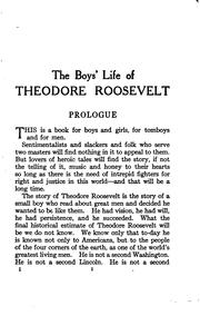 Cover of: The boys' life of Theodore Roosevelt