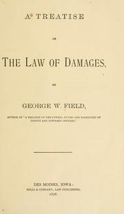 Cover of: A treatise on the law of damages