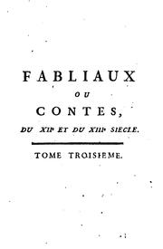 Cover of: Fabliaux ou contes by Legrand cit.