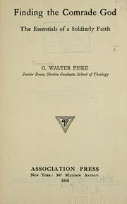 Cover of: Finding the comrade God by Fiske, George Walter