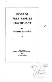 Cover of: Hymn of free peoples triumphant