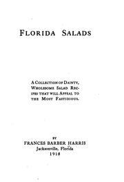 Cover of: Florida salads by Frances Barber Harris
