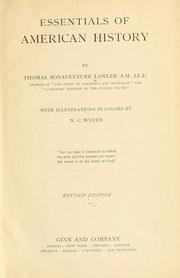 Cover of: Essentials of American history by Thomas Bonaventure Lawler