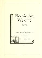 Cover of: Electric arc welding. by Lincoln Electric Company.