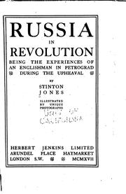 Cover of: Russia in revolution by Stinton Jones