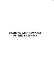 Cover of: Training and rewards of the physician