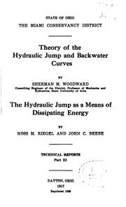 Theory of the hydraulic jump and backwater curves by Sherman M. Woodward