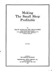 Cover of: Making the small shop profitable
