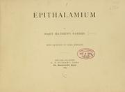 Cover of: Epithalamium | Mary M. Adams