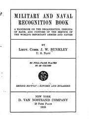 Cover of: Military and naval recognition book by Joel William Bunkley