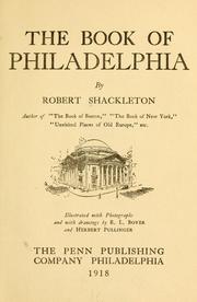 Cover of: The book of Philadelphia