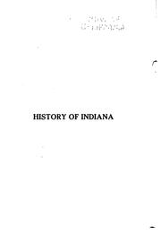 Cover of: A history of Indiana