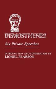 Cover of: Demosthenes by Demosthenes