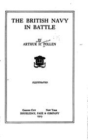 Cover of: The British navy in battle