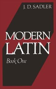 Cover of: Modern Latin Book One (Modern Latin) by J. D. Sadler