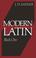 Cover of: Modern Latin Book One (Modern Latin)