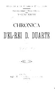 Chronica d'el-rei D. Duarte by Rui de Pina