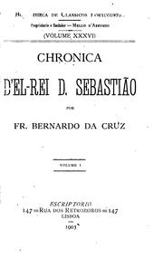 Chronica d'el-rei D. Sebastião by Bernardo da Cruz