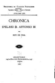 Chronica d'el-rei D. Affonzo III by Rui de Pina