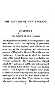 Cover of: The fathers of New England by Charles McLean Andrews
